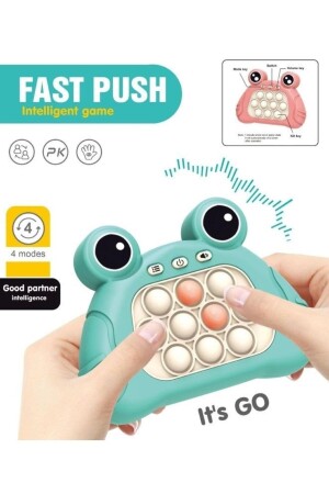 Fast Push Popit Oyuncak Işıklı Ve Sesli Stres Giderici Hızlı Itme Oyuncağı Eğitici Pop It Pembe FAST-PUST - 6