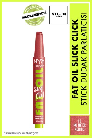 Fat Oil Slick Click Shine Lippenbalsam – 03 Kein Filter erforderlich - 1