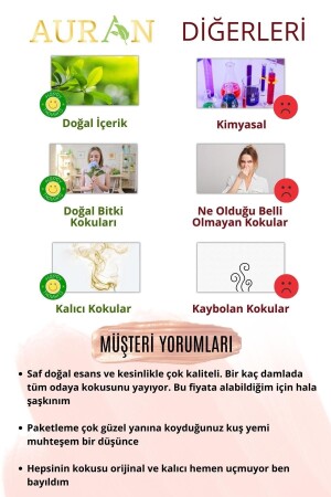 Favori Set Esansiyel Uçucu Yağ Buhurdanlık Yağı Hava Nemlendirici Aroma Difüzörü Kokusu Esans 6x - 6