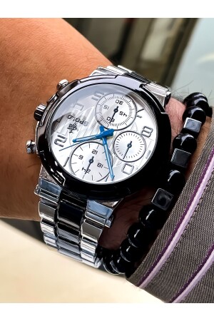 الموسم الجديد من الموسم الفضي اللون المعدني الخيط الذكور ساعة الذراع سوار هدية FAVORİSPOLO180 - S.POLO