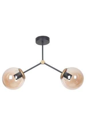 مقعد التصميم الحديث غرفة المعيشة - المطبخ - المقاهي - القاعة - غرفة النوم سوداء الذهبية لون العسل زجاجي الشنارة FCS9 - Fer Avize