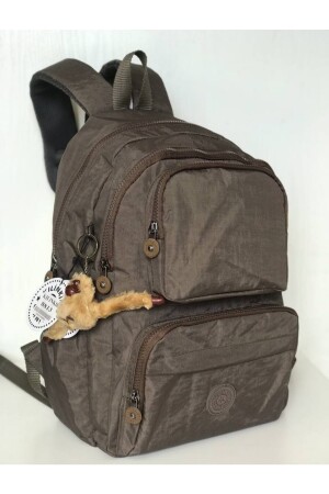 Fcstore Crinkle-Stoff, wasserdicht, groß, dunkler Nerz-Crinkle-Rucksack/Laptop-Schultasche fc88132 - 3