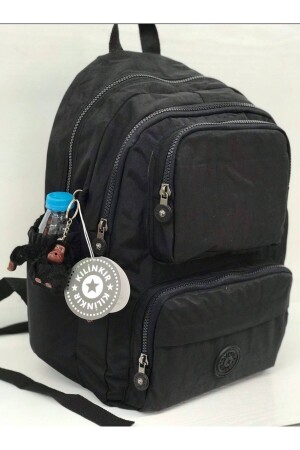 Fcstore Crinkle-Stoff, wasserdicht, groß, Schwarz, Crinkle-Rucksack/Laptop-Schultasche fc88132 - 4