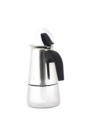 Fe001-6 Espresso-Kaffeemaschine, Edelstahl, Induktion, Moka-Kanne, 300 ml - 4