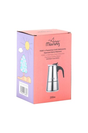 Fe001-6 Espresso Kahve Makinesi Paslanmaz Çelik Indüksiyonlu Moka Pot 300 ml ANY8681126433860 - 9