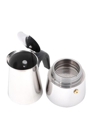 Fe001-6 Espresso Kahve Makinesi Paslanmaz Çelik Indüksiyonlu Moka Pot 300 ml - 6
