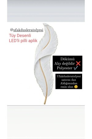 Feather Sconce LED batteriebetriebene dekorative Wandbeleuchtung - 7