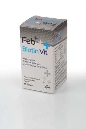 Feb Biotin Eski? Form Cam Şişe Saç Tırnak Ve Cilt -60 Tablet-biotin-selenyum-çinko-demir - 1