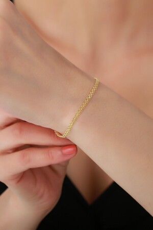 Feinmaschiges Armband aus 14 Karat Gold - 2