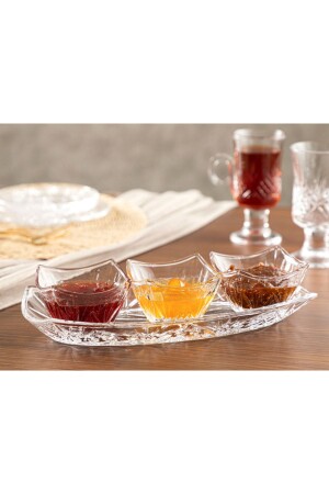 Felice Glas Marmeladenschüssel mit 3 Fächern, 31 cm, transparent, 10032980 - 1