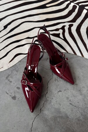 Female Bordo Rugan Stiletto - 4