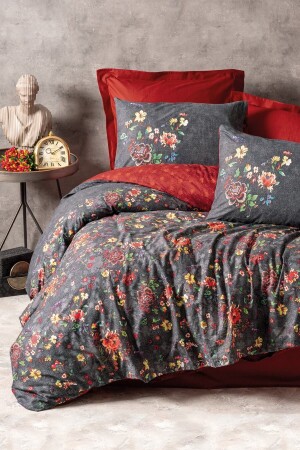 Feminen Çift Kişilik Nevresim Takımı Sierra Bordo 8680108068045 - Cotton Box