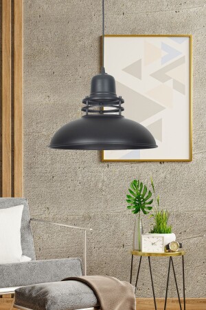 MNZ-Lantern تصميم حديث فلش مصباح العدوان المعدني لون أسود الكافي - المطبخ واحد شمعة FNR5533 - Fer Avize