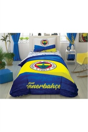 Fenerbahçe Holz-Logo-Einzellizenz-Bettbezug-Set 60243642 - 2