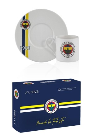 Fenerbahçe lizenziertes 1907-Set mit 2 Kaffeetassen Fenerbahçe N3419 - 9