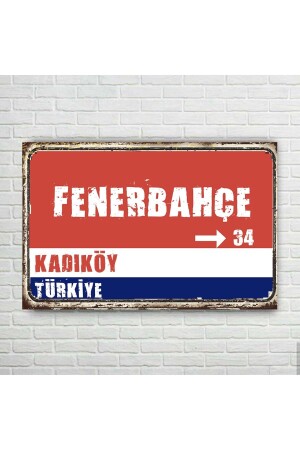 Fenerbahçe-Schild Retro-Holzplakat - 1