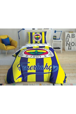 Fenerbahçe Stick Cotton Lizenziertes Bettbezug-Set - 2