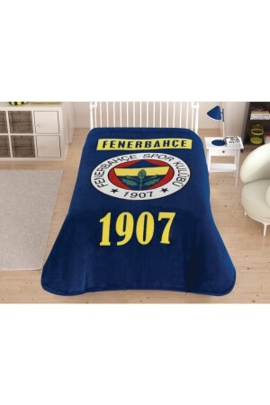 Fenerbahçe Taraftar Klasik Logo Lisanslı Battaniye Tek Kişilik 160 X 220 Çok Renkli - 2