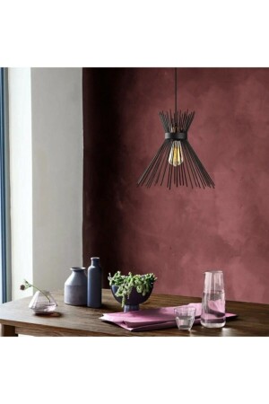 غرفة المعيشة الحديثة السوداء - المطبخ واحد الشنادل كيربي واحد - Fer Avize