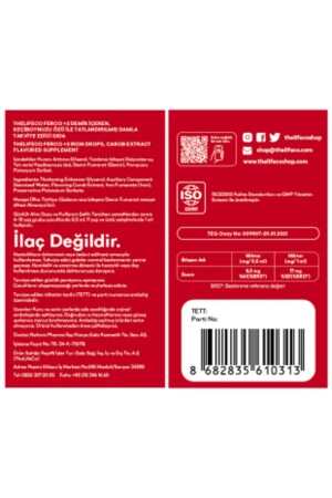 Ferco 2 Değerlikli Demir Damlası 30ml 8682835610313 - 8