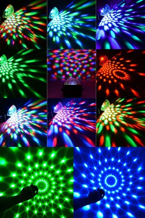 Ferngesteuerte, schallempfindliche LED-Discokugel mit Saugnapf, Disco-Lampe, Disco-Lampe für Fahrzeug und Zuhause - 5