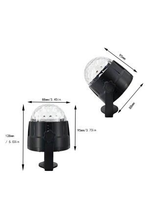 Ferngesteuerte, schallempfindliche LED-Discokugel mit Saugnapf, Disco-Lampe, Disco-Lampe für Fahrzeug und Zuhause - 8