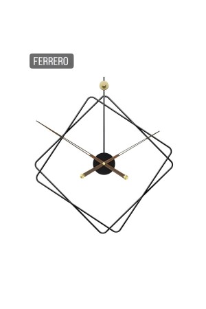 Ferrero Clock Metal Duvar Saati, Modern Dekoratif Metal Duvar Saati Ferrero60 - 5