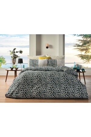 Festival Leopard Bettbezug-Set Schwarz – Einzelbett 2Q9NTKFSTV0010051 - 1