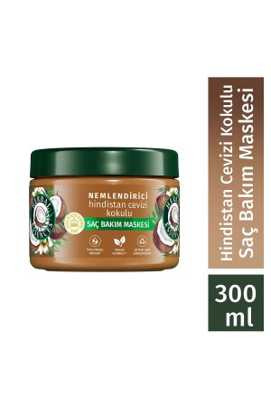 Feuchtigkeitsspendende Haarpflegemaske mit Kokosnussduft, 300 ml - 1