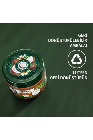 Feuchtigkeitsspendende Haarpflegemaske mit Kokosnussduft, 300 ml - 9