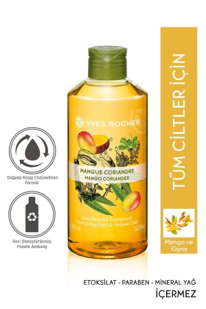 Feuchtigkeitsspendendes Duschgel – Revitalisierender Mango-Koriander – 400 ml-6044 06044 - 2