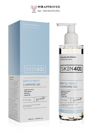Feuchtigkeitsspendendes, frisches und aufhellendes Gesichtsreinigungsgel 200 ml Skin401-100 - 1
