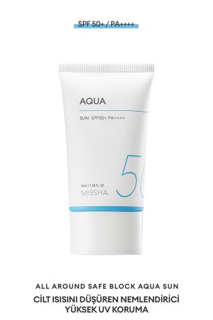 Feuchtigkeitsspendendes Sonnenschutzgel auf Wasserbasis, 50 ml, All Around Safe Block Aqua Sun Gel Spf50+/PA++++ - 1