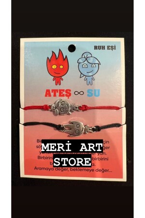 Feuer und Wasser Armband Liebhaber Armband Paar Freunde - Meri Art Store