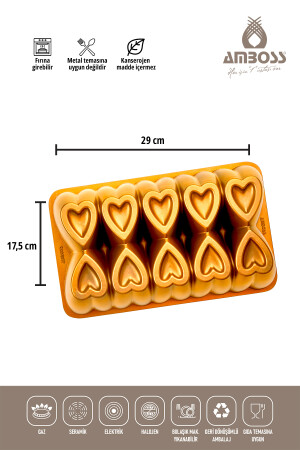 Feuerfeste Antihaft-Kuchenform aus Amethystguss – Gold TYC00446819596 - 7