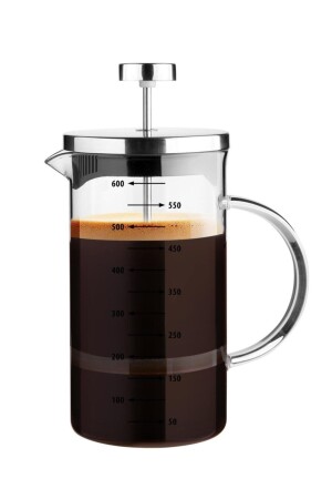 Feuerfestes Teesieb für Filterkaffee, Borosilikat, 3-in-1-Messbecher - 2