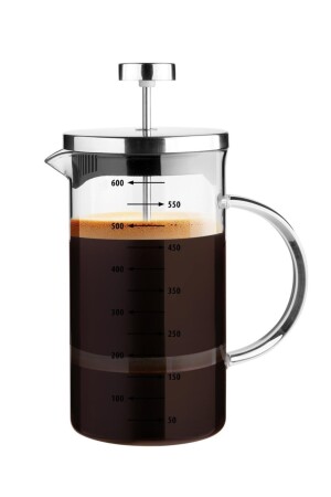 Feuerfestes Teesieb für Filterkaffee, Borosilikat, 3-in-1-Messbecher VD7516 - 3