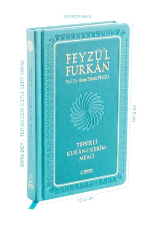 Feyzül Furkan Interpretation des Heiligen Korans (MITTLERE GRÖSSE 13). 50X21,50) Türkise Farbe 9789758757428trkz - 2