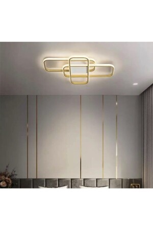 Fico Ithal 1.sınıf Kalite Modern Plafonyer Led Avize Gold Sarı Ledli Avize fico00002 - 2