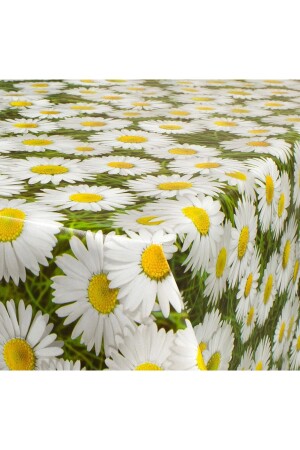 Fiesta Astarlı Pvc Silinebilir Leke Tutmaz Kaymaz Masa Örtüsü -papatya - Blue Home