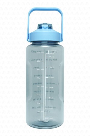 Figo Bpa Free Motivational Water Bottle 2 Lt Blue Water Bottle-Wasserflasche-Wasserflasche - 4