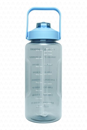 Figo Bpa-freie motivierende Wasserflasche, 2 l, blaue Wasserflasche, Wasserflasche, Wasserflasche SWB-002 - 4