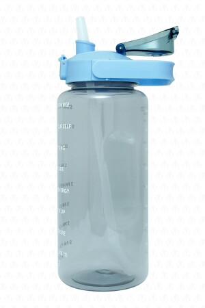 Figo Bpa-freie motivierende Wasserflasche, 2 l, blaue Wasserflasche, Wasserflasche, Wasserflasche SWB-002 - 5