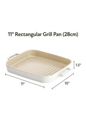 Fika Rechteckige Grillpfanne 28 cm D-NEOF128G - 5