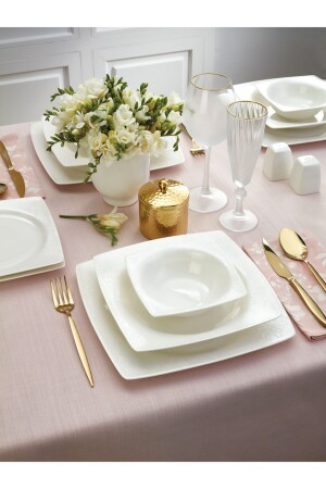 Fine Bone Meyra 61 Parça 12 Kişilik Yemek Takımı 600.15.01.1224 - Emsan
