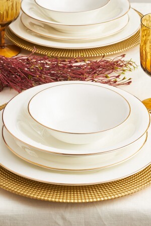 Fine Pearl Diana 24 Parça 6 Kişilik Yemek Takımı Gold 153.03.06.5020 - Karaca