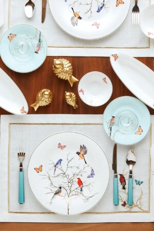 Fine Pearl New Grace Mint 26 Parça 6 Kişilik Kahvaltı Seti 153.03.08.1136-1 - Karaca