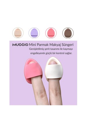 Finger-Make-up-Schwamm – Mini Puff Concealer Puderschwamm 4 Stück - 6