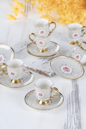 مجموعة من 6 كوبات قهوة من طراز MNZ-Fiona HXF-22-0209/12 - ACAR