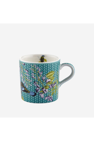 Fiore türkisfarbene Kaffeetasse aus Porzellan, 120 ml, CAPFR1ECTU1 - 5